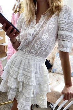 LoveShackFancy Quincy Mini Dress Dresses