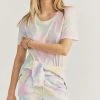 LoveShackFancy Calix Tee - MULTI TIE DYE 1 LoveShackFancy Calix Tee - MULTI TIE DYE