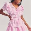 LoveShackFancy Liv Dress - PEONY PINK Dresses