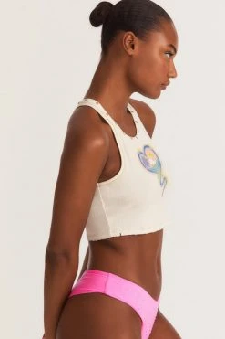 LSF Tops LoveShackFancy X Hurley Cropped Rib Tank