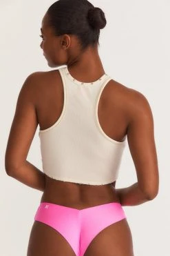 LSF Tops LoveShackFancy X Hurley Cropped Rib Tank