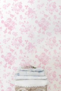 LoveShackFancy Everblooming Rosettes Wallpaper Home Decor