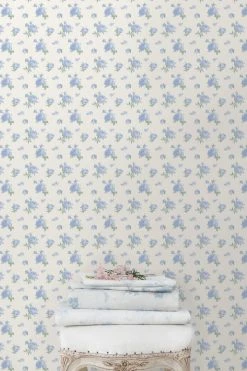 LoveShackFancy Home Decor Ikat Rose Wallpaper
