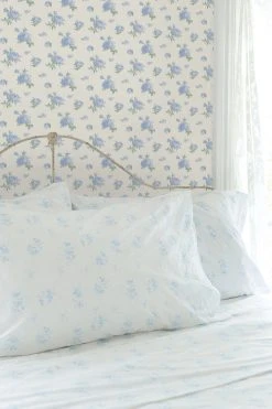 LoveShackFancy Home Decor Ikat Rose Wallpaper