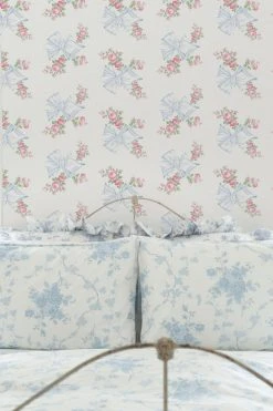 LoveShackFancy Home Decor Rosa Beaux Wallpaper