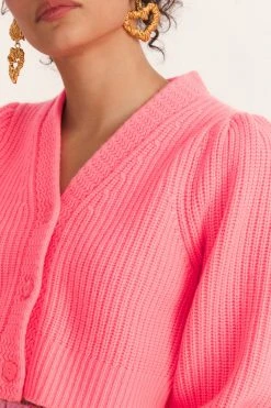 LoveShackFancy Tops Avignon Cropped Cardigan Sweater 15 LoveShackFancy Tops Avignon Cropped Cardigan Sweater