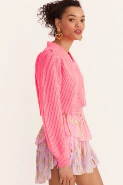 LoveShackFancy Tops Avignon Cropped Cardigan Sweater 16 LoveShackFancy Tops Avignon Cropped Cardigan Sweater