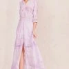 LoveShackFancy Dresses Beth Dress - VIOLET SPLASH HAND DYE