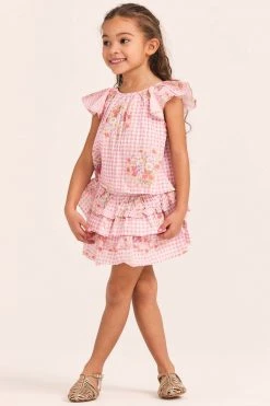 LoveShackFancy Girls Billie Skirt Little Girls