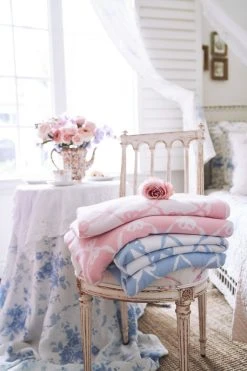 LoveShackFancy Bow Throw Blanket New Arrivals