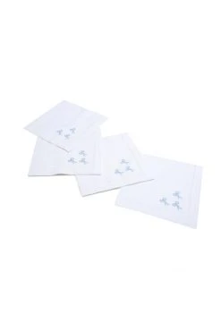 LoveShackFancy Embroidered Bow Dinner Napkin Set