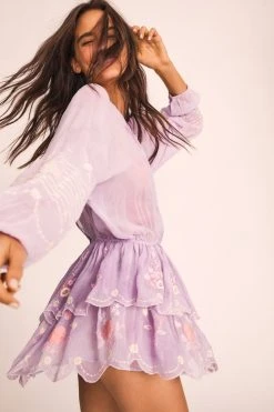 LoveShackFancy Bridgely Mini Dress