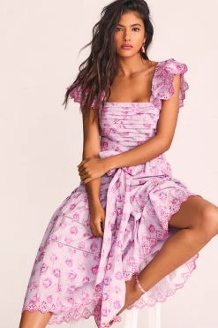 LoveShackFancy Harlyn Midi Dress Dresses