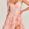 LSF Dresses Olani Mini Dress - CORAL ROMANCE