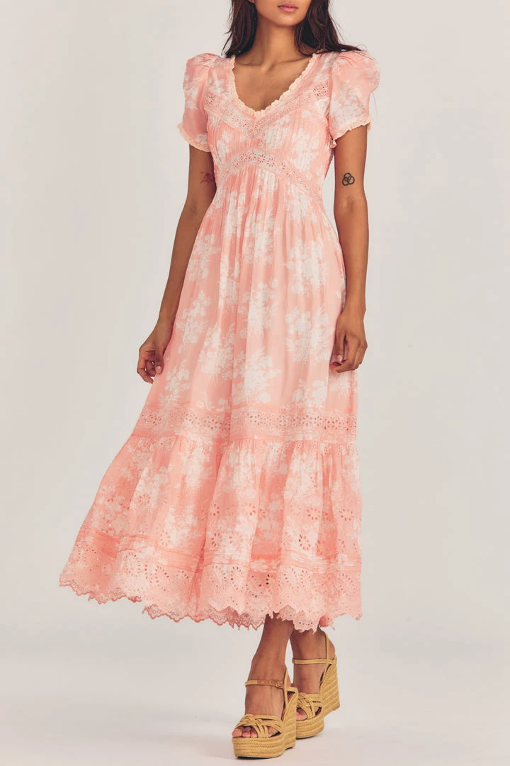 LSF Galil Midi Dress - CORAL ROMANCE Dresses 3 LSF Galil Midi Dress - CORAL ROMANCE Dresses
