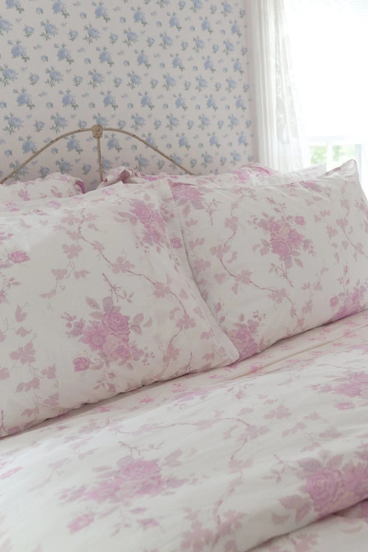 LoveShackFancy La Vie En Rose Duvet Cover & Sham Set 6 LoveShackFancy La Vie En Rose Duvet Cover & Sham Set