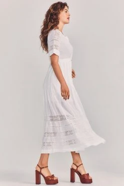 LoveShackFancy Edie Midi Dress Dresses