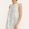 LoveShackFancy Finchley Mini Dress - SLATE BLUE DREAM Dresses 1 LoveShackFancy Finchley Mini Dress - SLATE BLUE DREAM Dresses