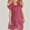 LoveShackFancy Little Girls Girls Flutter Sleeve Mini Gown