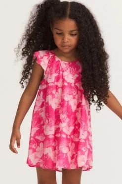 LSF Mommy & Me Girls Lou Dress - BABY PINK TIDE