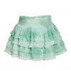 LoveShackFancy Girls Billie Skirt - JADE MIST HAND DYE