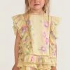 LSF Girls Rosemary Top - BRIGHT AZALEA Little Girls