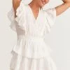 LoveShackFancy Dresses Gwen Mini Dress - WHITE 1 LoveShackFancy Dresses Gwen Mini Dress - WHITE