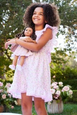 LoveShackFancy X American Girl Girls Floral Flutter Day Dress