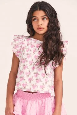 LoveShackFancy X American Girl Girls Fancy Flutter Top