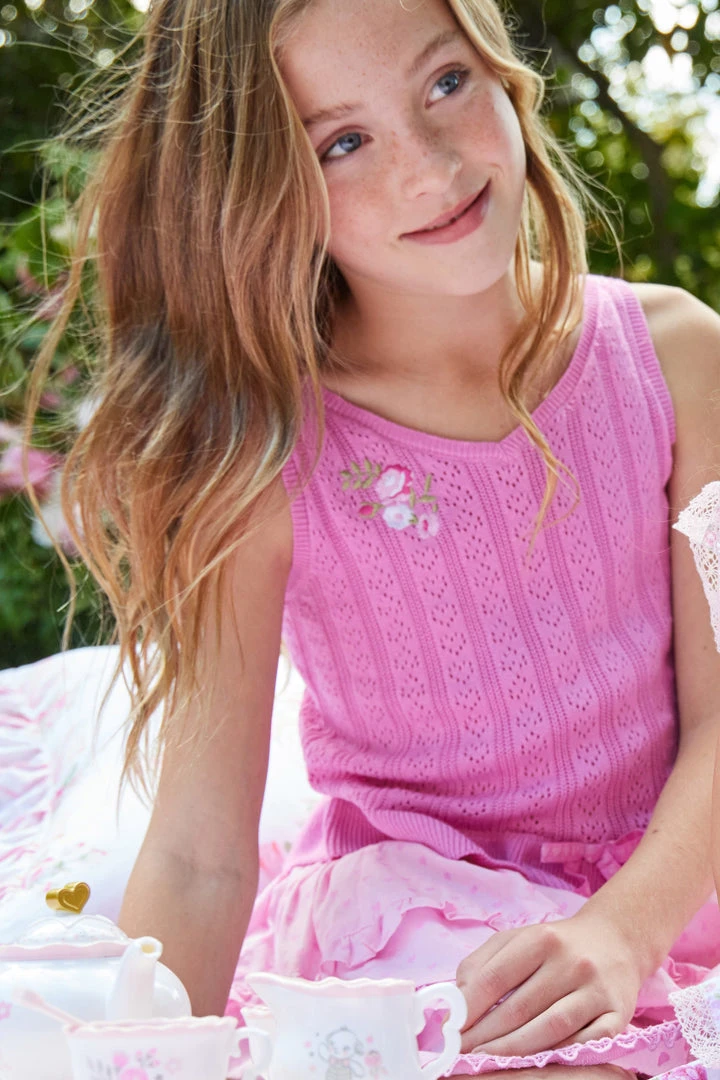 LoveShackFancy X American Girl Girls Garden Party Peplum Top 9 LoveShackFancy X American Girl Girls Garden Party Peplum Top