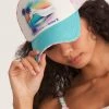 LSF The Vacation Edit LoveShackFancy X Hurley Coastal Trucker Hat - TURQUOISE 1 LSF The Vacation Edit LoveShackFancy X Hurley Coastal Trucker Hat - TURQUOISE