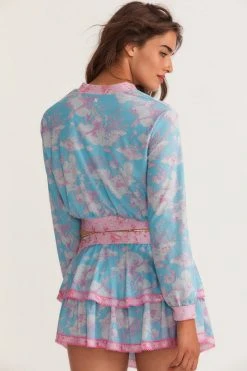 LSF Tops LoveShackFancy X Hurley Cropped Bomber Jacket