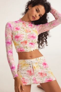 LSF LoveShackFancy X Hurley Cropped Rashguard 13 LSF LoveShackFancy X Hurley Cropped Rashguard