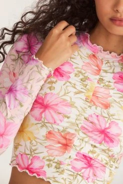 LSF LoveShackFancy X Hurley Cropped Rashguard 14 LSF LoveShackFancy X Hurley Cropped Rashguard