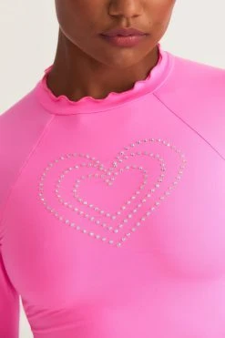 LSF Swim LoveShackFancy X Hurley Rhinestone Rashguard