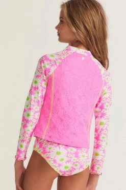 LSF Mommy & Me LoveShackFancy X Hurley Girls Rashguard Set