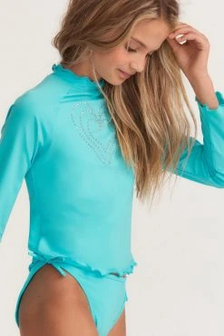 LSF Mommy & Me LoveShackFancy X Hurley Girls Rashguard Set