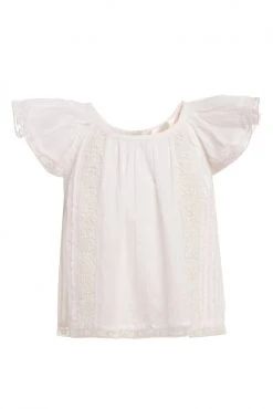 LoveShackFancy Girls Kairi Top Forever Whites