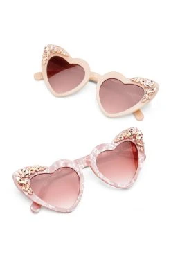 LSF Accessories Amalia Heart Sunglasses