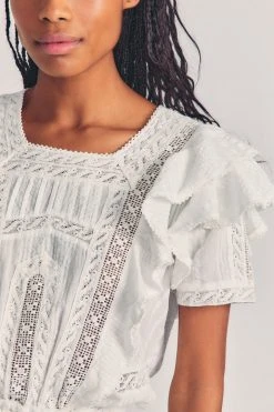 LoveShackFancy Stella Mini Dress