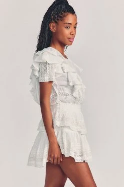 LoveShackFancy Stella Mini Dress