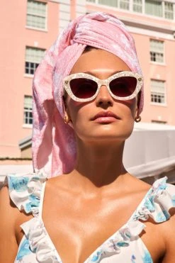 LSF Botanical Toile Beach Towel Swim