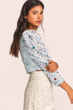 LoveShackFancy Eleora Crop Jacket Sets