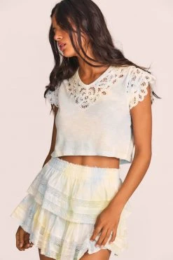 LoveShackFancy Rubin Lace Tee