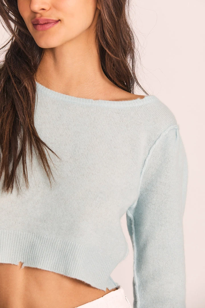 LoveShackFancy Lune Crop Pullover 4 LoveShackFancy Lune Crop Pullover