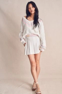 LoveShackFancy New Arrivals Malaine V-Neck Pullover