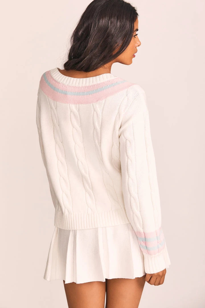 LoveShackFancy New Arrivals Malaine V-Neck Pullover 7 LoveShackFancy New Arrivals Malaine V-Neck Pullover