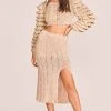 LoveShackFancy Arbor Midi Skirt - SAND 2 LoveShackFancy Arbor Midi Skirt - SAND