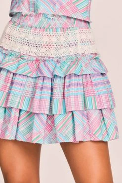 LoveShackFancy Corbett Mini Skirt