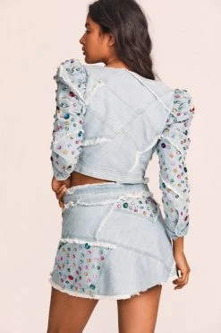 LoveShackFancy Cayde Mini Skirt Skirts